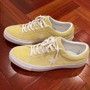 Brand new Converse Yellow Suede Sneakers -sz 10